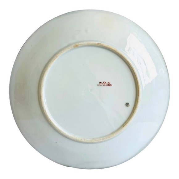 Antique Bowl Japanese Large Serving Plate Hand Painted Plate Ceramic Plate - Picture 2 of 2